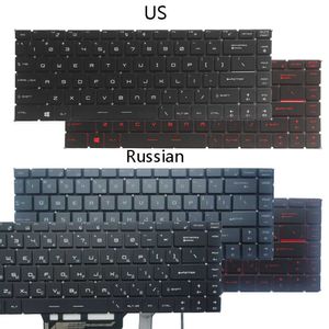Nouveau clavier américain/russe rétroéclairé pour MSI GS65 GS65VR MS-16Q1 GF63 8RC 8RD MS-16R1 MS-16R4 GF65 Thin 9SD 9SE 10SD MS-16W1 MS-16WK HKD230825. 230824 HKD
