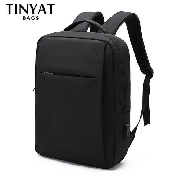 Mochila NUEVA Tinyat para hombre, mochilas para ordenador portátil de 15,6 pulgadas, bolso de hombro impermeable para viajes de negocios para adolescentes, mochila escolar ligera de gran capacidad 230223