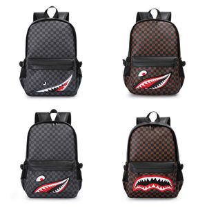 Mochilas nuevas de diseñador 2023, bolso de ordenador de gran capacidad a prueba de salpicaduras a cuadros coreanos, mochila escolar de tendencia, mochila de ocio 230206