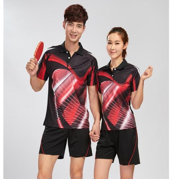 Nouveaux vêtements de badminton vêtements de tennis de table homme femme chemise shorts vêtements de tennis de table respirant séchage rapide suit7477844