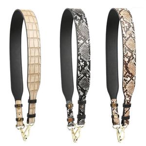 Nouveau sac sangle léopard peau de serpent PU ceinture en cuir pour sacs vague ceinture Serpentine bandoulière 84-116 cm réglable femme Straps1309z