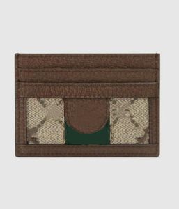 nouveaux sacs porte-cartes pour hommes paquet de cartes porte-monnaie France femmes paires toile marron à carreaux noir toile à carreaux cuir boîte d'origine