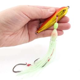 Nuevos cebos Señuelos Inchiku Slow Jig Bottom Pesca Lubina Señuelos de Pesca luminosos Falda de pulpo de metal Cebo de calamar 40 g 60 g 80 g 100 g 120 g 150 g 200 g