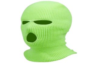 NIEUWE BALACLAVA MASK MASK HAT Winteromslag Neon Mask Green Halloween Caps For Party Motorcycle Bicycle Ski Cycling5873301