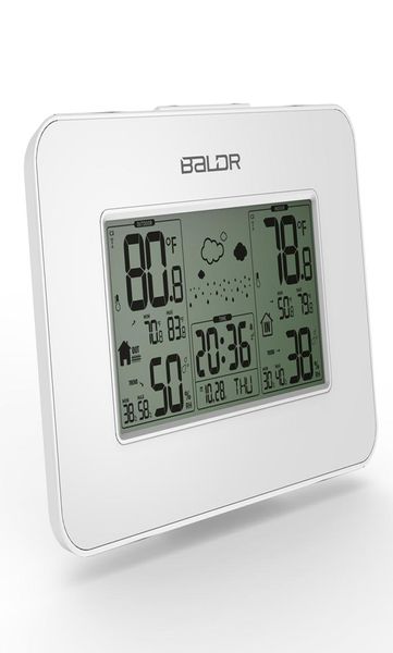 Nouvelle station météo Baldr horloge intérieure de la température extérieure Affichage de l'humidité sans fil Prévisions météorologiques sans sieste