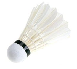 NIEUWE BALL Game Sport Training White Goose Feather ShuttleCocks Birdies Badminton 70 Speed9219239