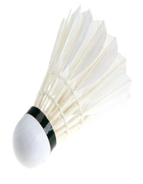 Nouveau jeu de balle Sport Training White Goose Feather Shuttlecocks Birdies Badminton 70 Speed2196752