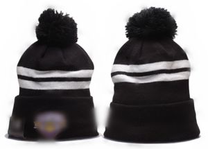 Nouvelle boule tricotée chapeaux de sport bonnet hommes bonnets pour femmes hommes bonnet chapeau d'hiver fil teint brodé casquette coton mode rue chapeaux os