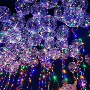 Nuevas luces de tira llevadas de la onda del globo con la batería Tiras llevadas circulares de la bola del bobo para la decoración del hogar del banquete de boda de Halloween de Navidad