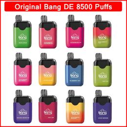 Nieuwe Bang DE8500 Wegwerp Vape Box Oplaadbare Mesh Coil 8500 Rookwolken Elektronische Sigaret 550mAh Oplaadbare Batterij 18ml Voorgevulde Pods