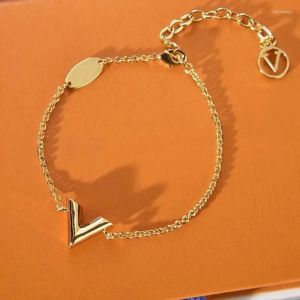 Nouveau bracelet de charme de créateur de bracelet pour femmes bijoux de luxe Femmes Gold LOKS LIENS BRACELET