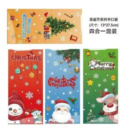 Nieuwe Banners Streamers Confetti 50 stuks Kerst Snoep Zakken Kerstman Cadeauzakje Kerstversieringen 2023 Navidad Kerstcadeauzakjes Kerstkoekjes Verpakkingsbenodigdheden