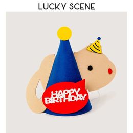 Nouvelles bannières banderoles confettis manger Tenun animaux chapeaux se sentir joyeux anniversaire décoration bébé fête décoration enfants S01670