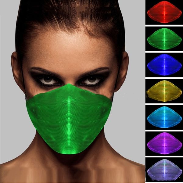 Nouveau Bar discothèque coloré masque lumineux LED masque lumineux fibre optique veilleuse masque Designer Masques 5976