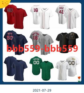 Nieuwe honkbal 28 JD Martinez Jersey 16 Andrew Benintendi 11 Rafael Devers 5 Kevin Pillar Jose Peraza Jackie Bradley Man Vrouw Jeugd