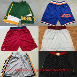 Nouveau Basketball DariusGarland Shorts JustDon Pocket Short Hip Pop Pant avec poches Zipper Sweatpants EvanMobley DonovanMitchell RickyRubio Short