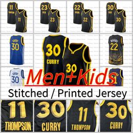 Nieuw basketbalshirt Moses Moody 30 Stephen Curry Green 23 Klay 11 Thompson Andrew Wiggins 22 Joseph Podziemski paul Looney Heren Kindershirts Op maat gestikt bedrukt