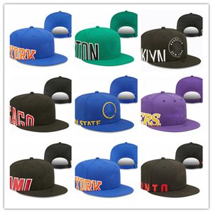 Nouveau basket-ball Snapback chapeaux équipe couleur casquette équipes Snapbacks réglable mélange Match commander toutes les casquettes