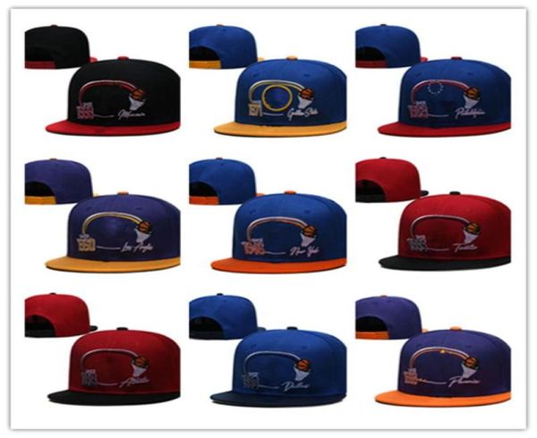 Nuevos sombreros de baloncesto Snapback Gorra de color del equipo Snapbacks Mezcla ajustable Orden de combinación Todas las gorras de calidad superior Hat4890700
