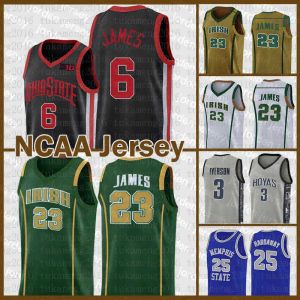 NOUVEAU Basketball porte Ohio State Buckeyes 6 Lebron 23 James NCAA Université du Michigan Earvin 33 Johnson College Georgetown Universi