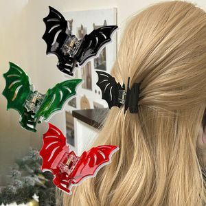 Nieuwe vleermuis Halloween Hair Claw Clip Crab Women Girls Barrettes Shark Clips Ponytail Fashion Bow Hairpin Hoofdband Haaraccessoires
