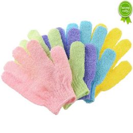 Nuevo baño para Peeling Exfoliante Mitt Scrub para ducha Cepillo corporal Resistencia Masaje corporal Esponja Lavar la piel Hidratante SPA Espuma