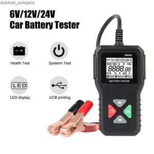 Nieuwe Batterij Systeem Detecteren 100-2000 CCA Auto Batterij Tool 6V 12V 24V Auto Batterij Tester auto Batterij Analyzer BM550 Zwart