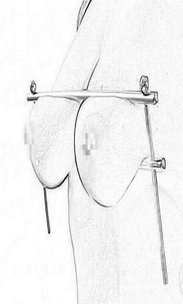 Nuevo BDSM Juego de tortura ajustable ALCHA CAGA Pezones de pezón Restricciones de esclavitud de seno