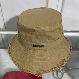 NOUVEAU Beach Bucket Hat Designer Mens Beanie Cap Femmes Large Brim Chapeaux Casual Pur Coton Lettre Mode Sandy Beach Sun Caps Hawaii