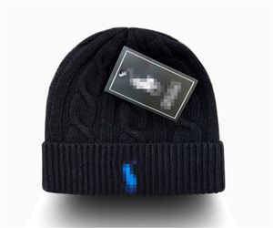 Nieuwe Beanie Designer beanie luxe polo beanie hoed temperament veelzijdige beanie gebreide muts warme letter POLO design hoed 22 kleuren L-12