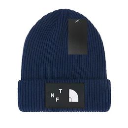 Nuevo Beanie Skull Caps Marca de lujo Cara Beanie Sombrero de punto Gorra de diseñador Hombres Mujeres Sombreros ajustados Letras de cachemira unisex Gorras de calavera casuales Al aire libre F-4