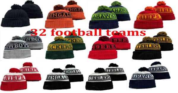 New Beanies Hats American Football 32 Equipos Sports Winter Beanies Ball Global enviado 9256887