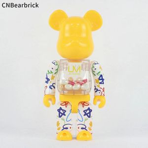 Nouveau bloc de construction Bearbrick violence ours 2020 Macao Limited um œufs jaunes depuis des milliers d'années 400% jouets tendance ornements de poupée faits à la main 28 cm