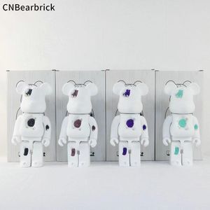 Nieuwe Bearbrick Corrosie Crystal Geweld Building Block Bear 400% Erosie Trend Decoratie Speelgoed Doll Hand Decoratie 28cm