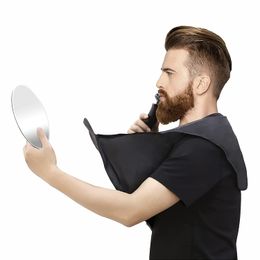 Nuevo delantal para barba, babero de afeitar multiusos plegable, resistente al agua, para hombre, juego de tela antiadherente, chal para barba, accesorios de aseo