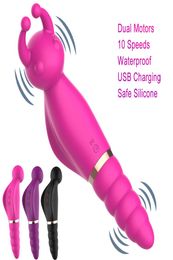 New Bee Magic Wand Massager Vibrator Sex Toys for Womanfemale G Spot Toys for Adult Stick AV Vibrateurs Produits sexuels pour les femmes Y198741842