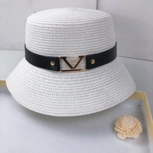 Nouveau Ceinture Seau Chapeau De Paille Designer Cap Seau Chapeau De Mode Hommes Femmes Ajusté Top Chapeaux Haute Qualité Paille Soleil Caps Laine Hat hater snapback