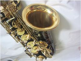 Nova melhor qualidade preto saxofone alto SAS-R54 marca alto sax e-flat instrumento de música com caso nível profissional