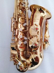 Nuevo Saxofón Alto dorado de la mejor calidad YAS875EX saxofón Alto de marca japonesa instrumento de música plano con boquilla profesional