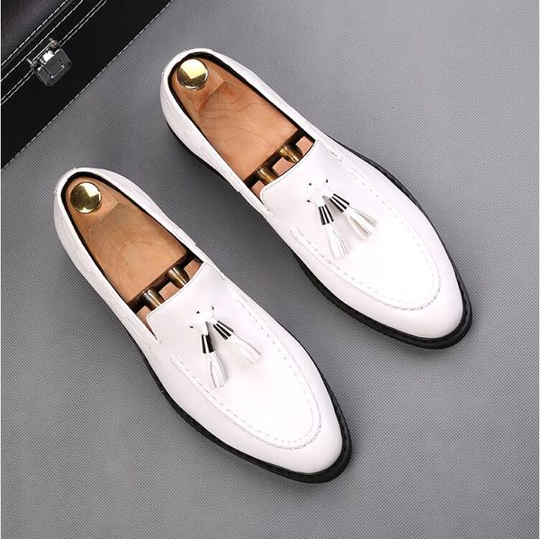 NOUVELLE meilleure qualité en cuir véritable peau de vache hommes chaussures décontractées Designer de luxe Oxford à l'extérieur décontracté chaussures habillées de fête de mariage