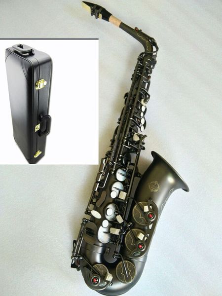 Nouvelle meilleure qualité SUZUKI Saxophone Alto E-Flat Noir Sax Alto Embouchure Ligature Reed Neck Accessoires pour instruments de musique