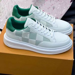 New Beverly Hills Low-top Sneakers Men Chaussures Chaussures Sole en caoutchouc Blanc Black Black Grening Cuir Match Trainers Platform Sole Sole Casual Walking 5.17 05