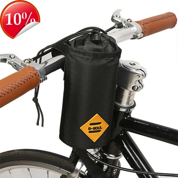 Bolsa para manillar de bicicleta nueva, botella de almacenamiento de agua, mochila para bicicleta, bolsa aislante, bolsa con asa para bicicleta