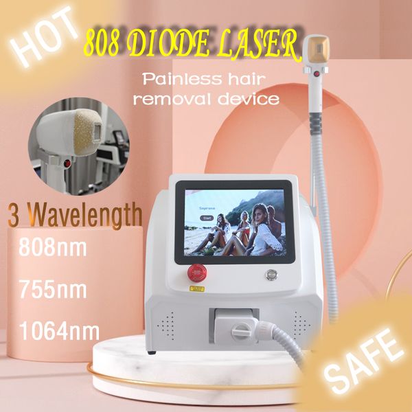 Nueva máquina de depilación láser de diodo de gran potencia 2000W 808 3 ondas 755 808 1064 precio de fábrica 2024HOT envío gratis