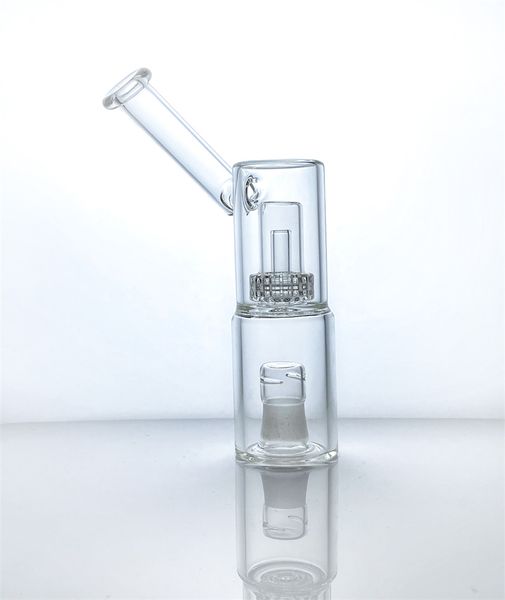 bong Cachimba de vidrio hydratube vapexhale grande con 1 perc de jaula de pájaros para evaporador para crear vapor suave y rico Aireador gb314b con base