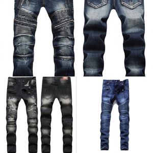Nouveau centimer Jeans Hommes 2020 automne Casual lavé coton plié maigre jeans déchiré hip hop élasticité mince denim jeans pantalons home x0621