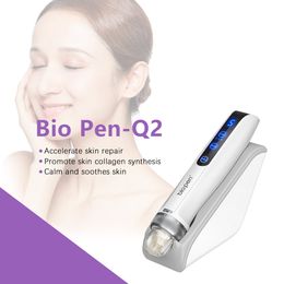 Nouveau stylo Bio Q2 professionnel Microneedling stylo électrique sans fil EMS électroporation thérapie par la lumière LED Derma Pen Machine pour la croissance des cheveux visage corps soins de la peau