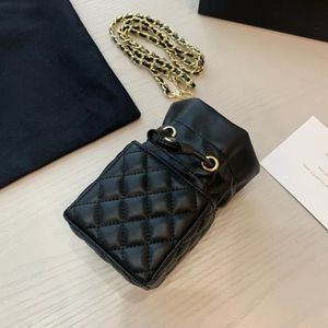 Nouveau matériel noir et doré avec mini sac à chaîne, porte-monnaie à bandoulière, échange de Points VIP, emballage cadeau