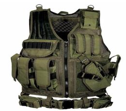 Nieuw Zwart Leger CS Tactisch Vest Paintball Beschermend Outdoor Training gevechtscamouflage molle Tactisch Vest 3 kleuren8186041