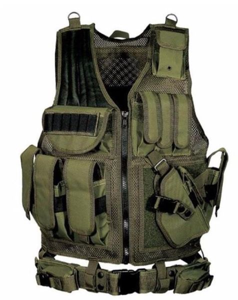 Nuevo chaleco táctico CS del ejército negro, chaleco táctico molle de camuflaje de combate para adiestramiento al aire libre, 3 colores 8674106